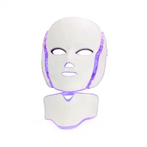 Manufacturer Infrared Beauty Face Mask Device Colorful Photon Skin Acne PDT Light Therapy 7 Color LED Facial Masker With Neck