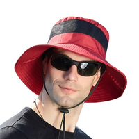 Chapeau Bob Unisexe à Large Bord Personnalisable avec Logo, Chapeau de Pêcheur Décontracté en Maille Respirante pour l'Extérieur, Visière Pare-Soleil à Grand Bord