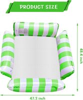 Hamac de piscine gonflable polyvalent 4-en-1 pour adultes, équipement d'amusement aquatique pour piscine, piscine de mer flottante.