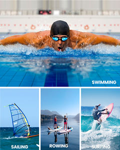 Gafas de Natación Profesionales Antivaho, Impermeables, Resistentes a Impactos, Protección UV, Visión Amplia, Ajuste Cómodo para Nadadores Adultos - Product Image 4