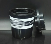 Tasse à café en plastique, Double paroi, réutilisable, 20 ml, 6oz, avec couvercle, tasse à café en plastique, pour boire