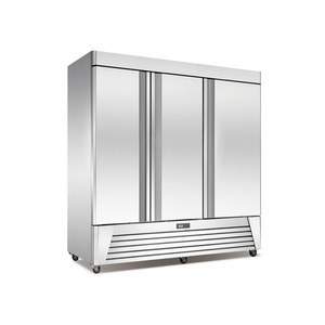 Refrigerador/Congelador Vertical Comercial de Acero Inoxidable con Control Digital y Congelación Rápida - Product Image 2
