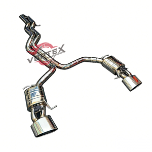 Échappement Catback VORTEX SUS304 Valvetronic pour AUDI RS6/RS7 C8 4.0T 2019-2025 Quad Tips Direct Bolt-On - Product Image 2