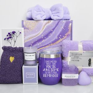 La Spa rilassante lavanda viola da donna sta bene presto Set regalo per bomba da bagno - Product Image 5