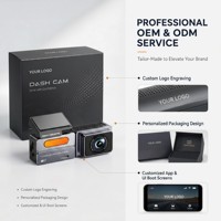 Caméra embarquée double objectif WiFi 2K QHD personnalisée, caméra de voiture avant et arrière 1080P, écran IPS 1,47 pouces, enregistrement en boucle, vision nocturne, DVR de voiture