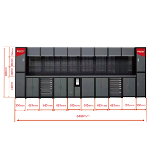 Ensemble complet d'outils <span class=keywords><strong>de</strong></span> <span class=keywords><strong>jardin</strong></span> pour l'entretien des véhicules, armoire <span class=keywords><strong>de</strong></span> rangement, Table d'établi en acier inoxydable - Product Image 2