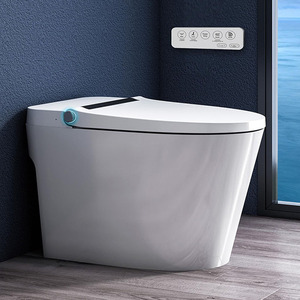 Siège <span class=keywords><strong>de</strong></span> salle <span class=keywords><strong>de</strong></span> bain <span class=keywords><strong>Toilette</strong></span> WC Céramique <span class=keywords><strong>Toilette</strong></span> monobloc Delta-120 S-Trap 225mm Couleur blanche <span class=keywords><strong>Toilette</strong></span> intelligente Bidet - Product Image 1