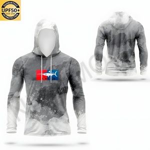 Customizable UPF50 Fishing Shirt Long Sleeve Lightweight Polyester Quick Dry Anti-UV Camouflage Outdoor Sportswear - Product Image 6