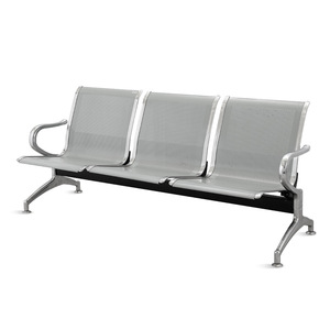 Chaise d'attente publique en acier inoxydable SKE008 pour aéroport - Product Image 3