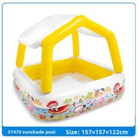 Piscine gonflable en PVC, parasol, pataugeoire pour enfants, piscine intérieure à balles pour bébé, océan