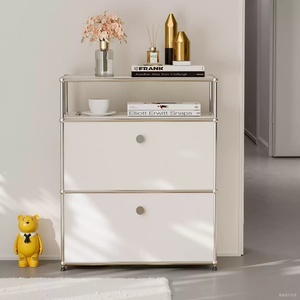 Moderno Aparador De Aço Inoxidável Antiga Combinação Modular Armário De Armazenamento para Sala De Estar Modena Unidade De Armazenamento Doméstico - Product Image 2