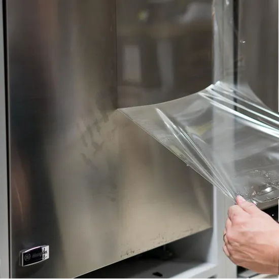 High Medium Low Viscosity PE Transparent Self-adhesive Film High-gloss Mirror-like Acrylic PC Screen Anti-static protection Film