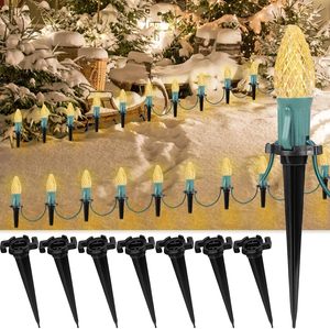 Durable 4.5 Inch Universal Outdoor Lawn <b>Light</b> Stakes 4.5'' for C9 and C7 <b>Christmas</b> <b>Light</b> Socket - Product Image 4