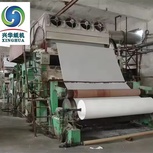 Machine de fabrication de papier tissu à petite échelle 5 TPD, ligne de production de rouleaux faciaux et jumbo avec contrôle PLC - Product Image 1