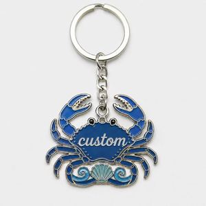 Llaveros de Cangrejos Personalizados al por Mayor de Alta Calidad, Cadenas de Adornos de Criaturas Marinas, Llavero de Recuerdo Promocional para Acuarios - Product Image 3