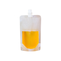 Impression personnalisée 20ml 10ml 100ml 500ml Pochette à bec verseur avec support Emballage en PE-BD Matériau jetable Fabricants directs