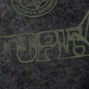 T-shirt da uomo in cotone 100% con stampa serigrafica, lavaggio acido, effetto vintage, manica corta, stile hip-hop - Product Image 2