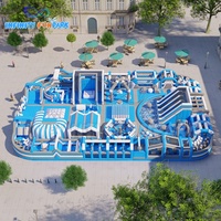 Système de parc gonflable à faible entretien : Zones de rebond durables, modules d'obstacles et attractions de terrain de jeu pour une disponibilité élevée