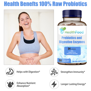 Capsules prébiotiques et enzymatiques les plus vendues avec complexe d'enzymes digestives, favorisant la croissance des bactéries bénéfiques - Product Image 6
