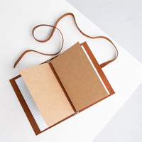 Sampul Buku Catatan A5 Gaya Vintage, Sampul Jurnal & Diary Kulit PU, Sampul Menu, Penutup Buku, Sarung Buku