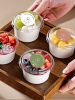Gobelets transparents miniatures pour poudings, contenants jetables pour desserts, boîtes d'emballage pour mousses et gâteaux