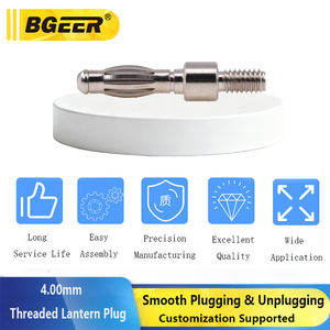 หัวเชื่อมต่อแบบกล้วย 4 มม. พร้อมเกลียว ทำจากทองแดงแท้ สามารถฉีดขึ้นรูปได้ ปรับแต่งได้ - Product Image 5