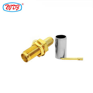 RP-SMAメスバルクヘッドRF同軸コネクタ（BJR200、BJR195、RG223、RG400、RG142、RG58、RG303ケーブル用）在庫あり - Product Image 6