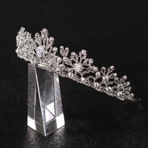 Tiaras de Metal con diamantes de imitación para bodas y fiestas para <span class=keywords><strong>mujer</strong></span> - Product Image 4