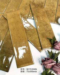 Ubin Dinding Porselen 75x300 untuk Dapur, Kamar Mandi, Ruang Tamu, Hotel, Dinding Bata, Finishing Glossy - Product Image 4