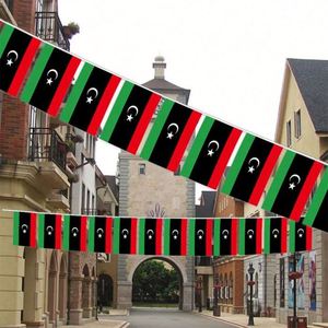 Libya Libyan ธงสายผ้าโพลีเอสเตอร์ทรงสี่เหลี่ยมสำหรับแบนเนอร์ทุกสภาพอากาศ - Product Image 3