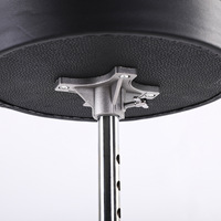 Tabouret de batterie rond à cinq trous, réglable en hauteur, avec dossier, portable, pour batterie jazz
