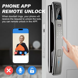 3d פנים זיהוי פנים אוטומטי בקרת דלת מנעול tuya tlock wifi מרחוק אוטומטי חכם מנעול עם מצלמה - Product Image 5