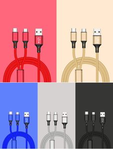 สาย USB 2-in-1, สายชาร์จข้อมูล USB แบบ2-in-1ที่ชาร์จโทรศัพท์แบบแอนดรอยด์แบบ2 in 1ออกแบบได้ตามต้องการ - Product Image 3