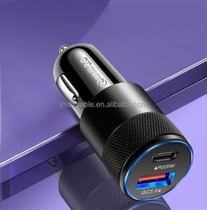 Chargeur de voiture USB et Type-C avec ports QC3.0, charge rapide, adaptateur universel Android, chargeur de voiture PD - Product Image 3