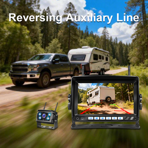 Wireless <b>Camera</b> <b>System</b> AHD 1080P Truck 7 Inch Car Monitor Backup With DVR Recorder 4CH for Wireless-7-x36-4 Wireless Backup Came - Product Image 5