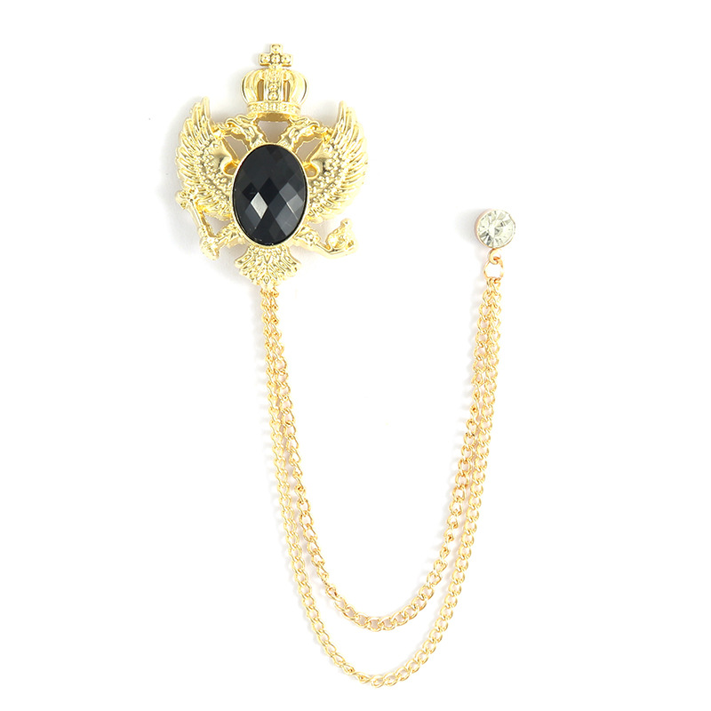 Couronne aigle or noir