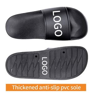 Offre Spéciale de sandales à glissière de bain en PVC PU avec logo personnalisé pour hommes et femmes - Product Image 2