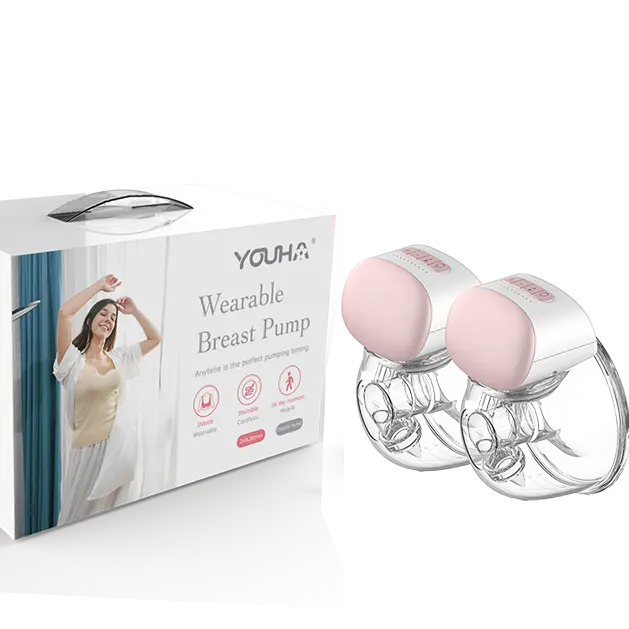 Youha Hand-Gratis Dubbele Wearable Elektrische Borstkolf, Babyvoeding, Bap Gratis