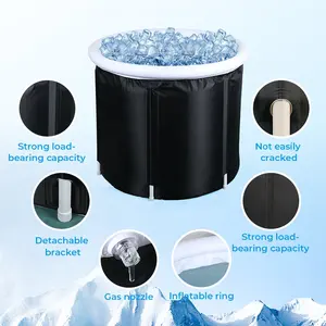 Bain de glace Portable pliable PVC gonflable baignoire de trempage pour adultes bain de glace portable