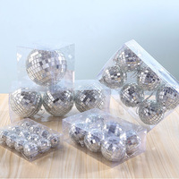 Vente en gros de boules disco géantes argentées et noires de 10 cm, 20 cm, 30 cm, 40 cm, 50 cm, 60 cm, 80 cm, 100 cm pour la décoration