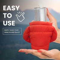 Veste isolante personnalisée OEM en polyester de haute qualité pour bouteille de bière ou de vin de Noël