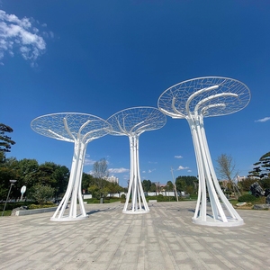 Haute qualité en acier inoxydable arbre Sculpture fée lumière esprit lampe IP65 évalué paysage chine usine pour les décorations de noël - Product Image 4