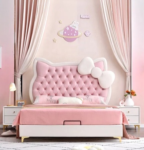 Luxury Bedroom Furniture Queen Matrimonial King Size <strong>Beds</strong> Frame Up-Holstered <strong>Kitty</strong> Single <strong>Bed</strong> <strong>Hello</strong> <strong>Kitty</strong> Kids <strong>Bed</strong> for Girl - Product Image 2