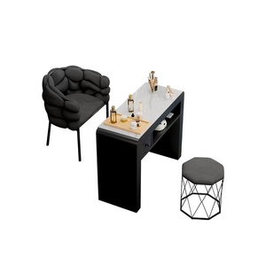 Modern Marble Top Manicure <b>Nail</b> Table with Storage Drawers for <b>Nail</b> Beauty Salon - Product Image 6