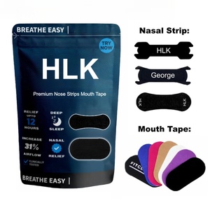 HLK sağ nefes burun bandı toplu spor siyah burun şerit Anti horlama havalandırma burun bandı yama solunum burun bandı - Product Image 1