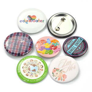 cadeaux promotionnels d'usine, Logo imprimé personnalisé, Badge de bouton rond vierge, boutons en fer blanc personnalisés - Product Image 4