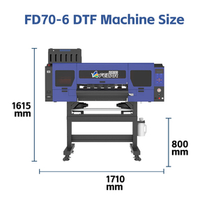 Cho Mới Đầy Đủ <span class=keywords><strong>T</strong></span>ự Động Dtf Chuyển Máy In 60Cm Rộng 6 * Epson I3200a1 đầu In Cho <span class=keywords><strong>T</strong></span>-Shirt Máy In Lò Lắc Dtf - Product Image 2