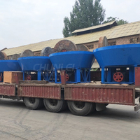 Équipement d'extraction minière d'or à petite échelle : Broyeur à tambour double 1200 avec moteur de 7,5 kW pour la vente dans les mines du Zimbabwe