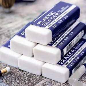 ممحاة قلم رصاص كبيرة بيضاء من المطاط للطلاب والمكاتب، أدوات تعليمية للمسح والرسم في الامتحانات - Product Image 5