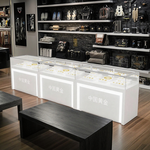 Gabinete de exhibición de joyería MDF personalizado con vitrina de diseño de mostrador de vidrio de <span class=keywords><strong>segunda</strong></span> <span class=keywords><strong>mano</strong></span> - Product Image 4